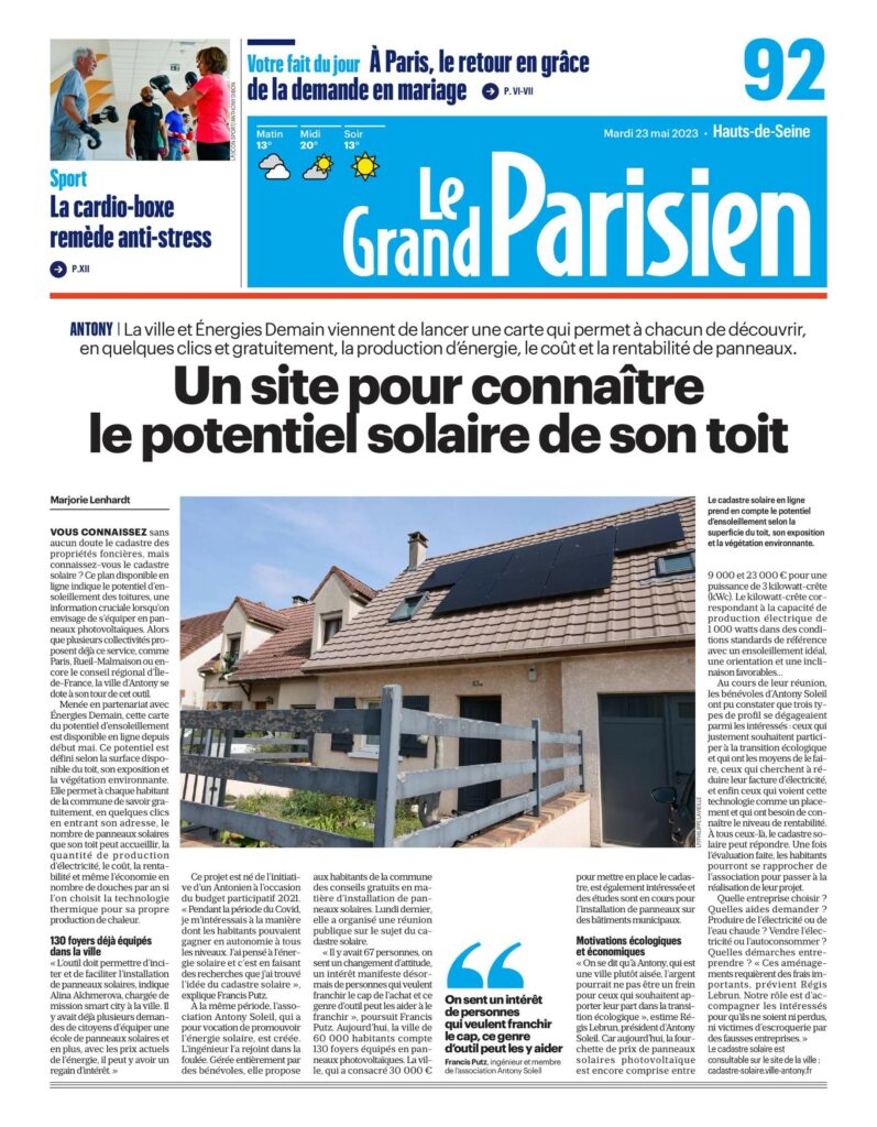 Un site pour connaître le potentiel solaire de son toit